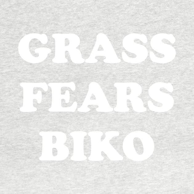 Grass Fears Biko (white) by The Young Professor